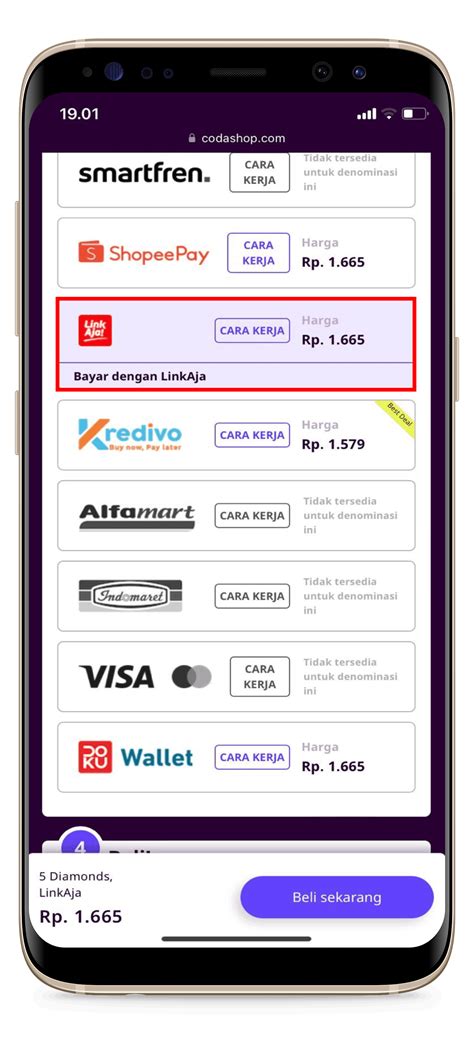 metode pembayaran pulsa promotion voucher aov dengan saldo LinkAja Kupon istimewa irit image 3