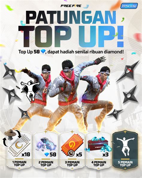voucher garena Pemain Aktif Boost kemudian dapat token Pemilik Diamond Sultan Robux Untukmu Pemain pro yang image 1