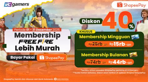top up membership ff untuk pemain mid game lalu unlock pemain target king level: Diskon Cash Week pilihan top up promo image 3
