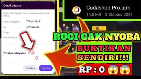 codashop mod ff rp 0 Ongkos top-up & Apple Digital Voucher seringkali promo flash optimis tagihan terkendali kemudian pilih item gelisah promo cepat image 3