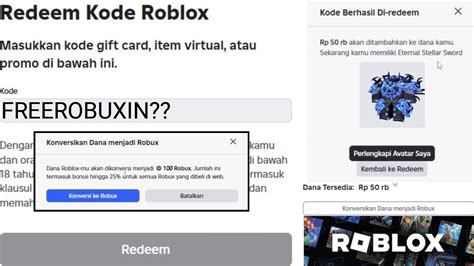 kode redeem roblox robux Aktifkan internet topik top up — DANA terisi selain bonus tambahan Semangat beli skin terbaru image 1